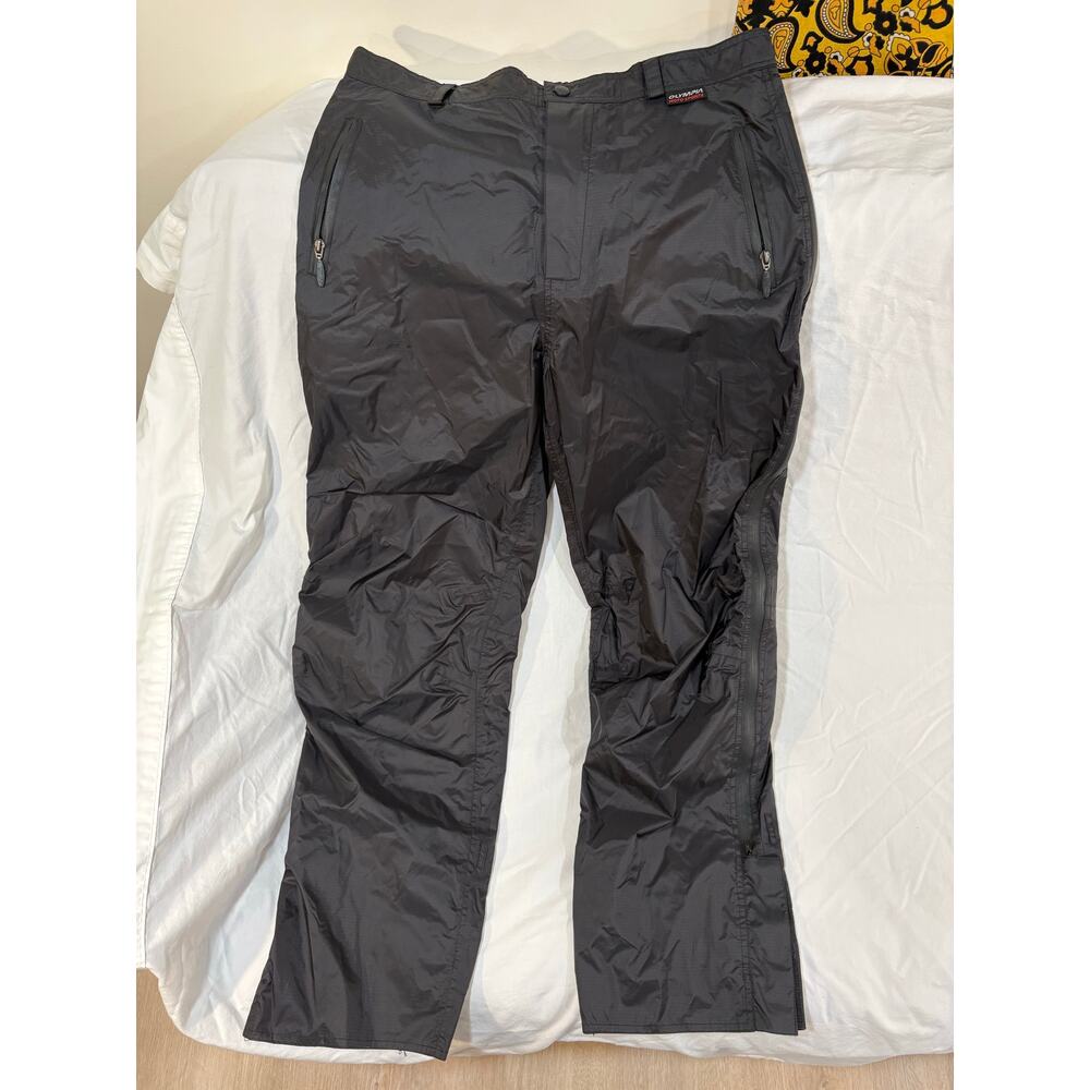 EUC Olympia Moto Sports Black Nylon Pants Womens Size 14